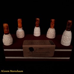 Handmade Meerschaum Cigar Holder Set, Cigar Tip, Cigar Mouthpiece AGM-249