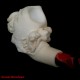 XL GREAM REAPER and NUDE Block Meerschaum Pipe AGM-467